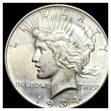 1934 Peace Silver Dollar CLOSELY UNCIRCULATED