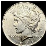1935 Silver Peace Dollar CLOSELY UNCIRCULATED