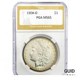 1904-O Morgan Silver Dollar PGA MS65