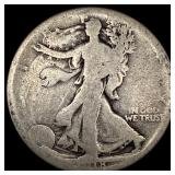 1918-S Silver Walking Liberty Half Dollar NICELY C