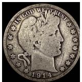 1914 Barber Half Dollar NICELY CIRCULATED