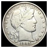 1897 Silver Half Dollar (Barber) LIGHTLY CIRCULATE