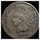 1908-S Indian Head Cent LIGHTLY CIRCULATED