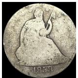 1858 Silver Half Dollar (Seated Liberty) HIGH GRAD