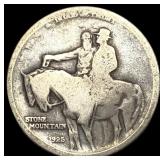1925 Silver Stone Mountain Half Dollar HIGH GRADE
