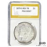 1879-S REV 78 Morgan Silver Dollar PGA MS67