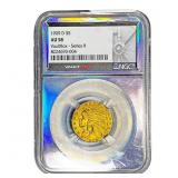 1909-D $5 Gold Half Eagle NGC AU58 Vault Box