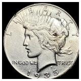 1935 Silver Peace Dollar CLOSELY UNCIRCULATED