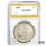1898 Morgan Silver Dollar PGA MS65