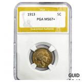 1913 Buffalo Nickel PGA MS67+