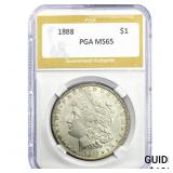 1888 Morgan Silver Dollar PGA MS65