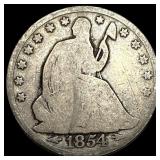 1854 Arrows Seated Liberty Half Dollar HIGH GRADE