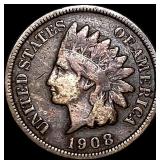 1908-S Indian Head Cent LIGHTLY CIRCULATED