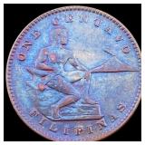 1926 Bronze One Centavo Philippines GEM BU
