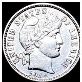 1914-D Silver Barber Dime CHOICE AU