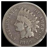 1869 Indian Head Cent NICELY CIRCULATED