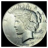 1927 Silver Peace Dollar CLOSELY UNCIRCULATED