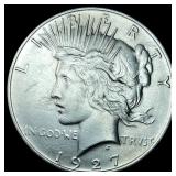 1927 Silver Peace Dollar CLOSELY UNCIRCULATED