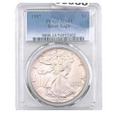 1987 Silver Eagle PCGS MS64