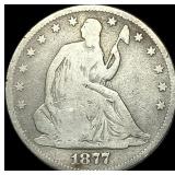 1877 Seated Liberty Half Dollar NICELY  CIRCULATE