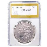 1900-S Morgan Silver Dollar PGA MS62