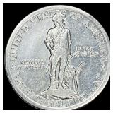 1925 Silver Lexington-Concord Half Dollar CLOSELY
