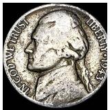 1943-P Jefferson Nickel (35% Silver) LIGHTLY  CIR