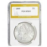 1899 Morgan Silver Dollar PGA MS64