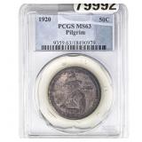 1920 Pilgrim Half Dollar PCGS MS63