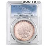1878 7/8TF Morgan Silver Dollar PCGS MS63 Weak
