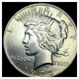 1923 Silver Peace Dollar CLOSELY UNCIRCULATED