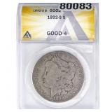 1892-S Morgan Silver Dollar ANACS G04