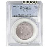 1982-P Kennedy Half Dollar PCGS MS65 No FG