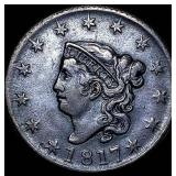 1817 Large Cent NEARLY UNCIRCULATED