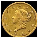 1850 Gold $1 Type 1 NEARLY UNCIRCULATED