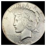 1928-S Silver Peace Dollar CLOSELY  UNCIRCULATED