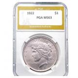 1922 Silver Peace Dollar PGA MS63