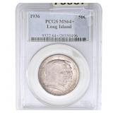 1936 Long Island Half Dollar PCGS MS64+