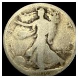 1916-D Silver Walking Liberty Half Dollar  NICELY