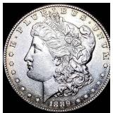 1889-S Silver Morgan Dollar CHOICE AU