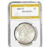 1883-CC Morgan Silver Dollar PGA MS65+