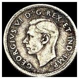 1940 Canada Silver 10 Cents NICELY CIRCULATED