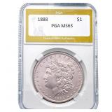 1888 Morgan Silver Dollar PGA MS63