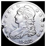 1832 Capped Bust Silver Half Dollar NEARLY  UNCIR