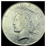 1925-S Silver Peace Dollar CHOICE AU