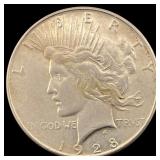 1928-S Silver Peace Dollar CLOSELY UNCIRCULATED