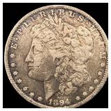 1894-S Silver Morgan Dollar ABOUT UNCIRCULATED