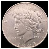 1923-D Silver Peace Dollar CLOSELY UNCIRCULATED