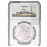 1879-S Morgan Silver Dollar NGC MS63