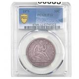 1875 Seated Liberty Half Dollar PCGS F12